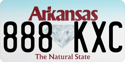 AR license plate 888KXC
