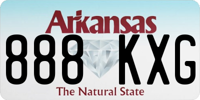 AR license plate 888KXG