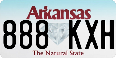 AR license plate 888KXH