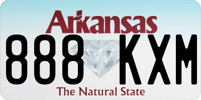 AR license plate 888KXM