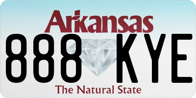 AR license plate 888KYE
