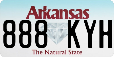 AR license plate 888KYH