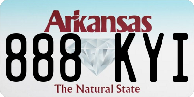 AR license plate 888KYI