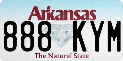 AR license plate 888KYM