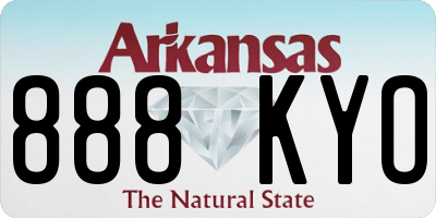 AR license plate 888KYO