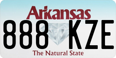 AR license plate 888KZE