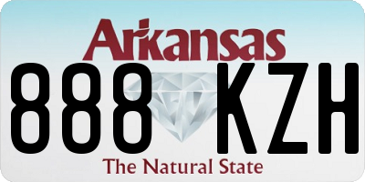 AR license plate 888KZH