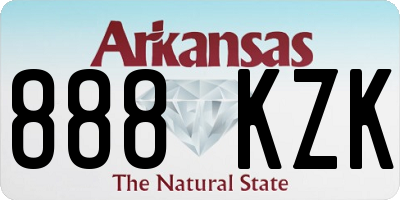AR license plate 888KZK