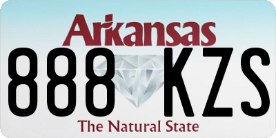 AR license plate 888KZS