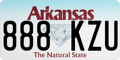 AR license plate 888KZU