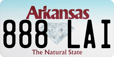 AR license plate 888LAI