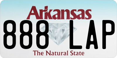 AR license plate 888LAP
