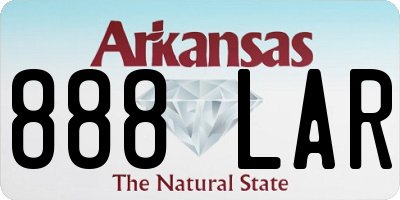 AR license plate 888LAR