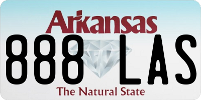 AR license plate 888LAS