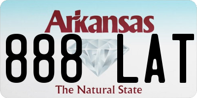 AR license plate 888LAT