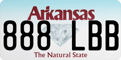 AR license plate 888LBB