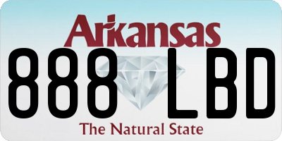 AR license plate 888LBD