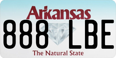 AR license plate 888LBE