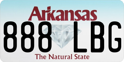 AR license plate 888LBG