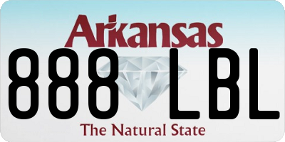 AR license plate 888LBL