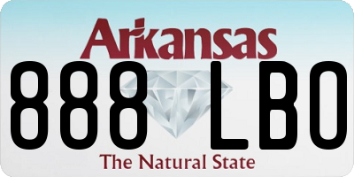 AR license plate 888LBO