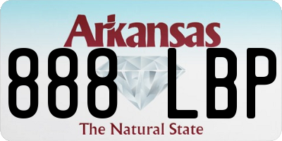AR license plate 888LBP