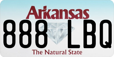 AR license plate 888LBQ