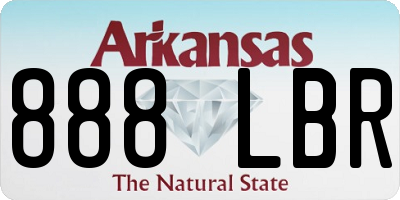 AR license plate 888LBR