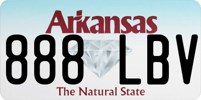 AR license plate 888LBV