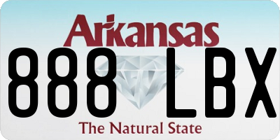 AR license plate 888LBX