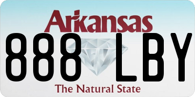 AR license plate 888LBY