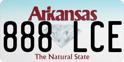 AR license plate 888LCE