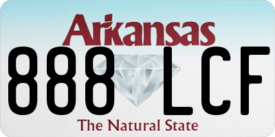 AR license plate 888LCF