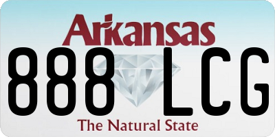 AR license plate 888LCG