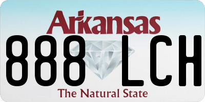 AR license plate 888LCH
