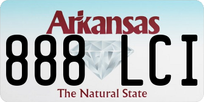 AR license plate 888LCI