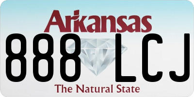 AR license plate 888LCJ