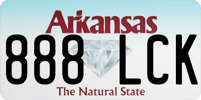 AR license plate 888LCK