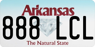 AR license plate 888LCL