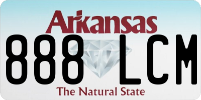 AR license plate 888LCM
