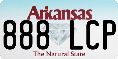 AR license plate 888LCP
