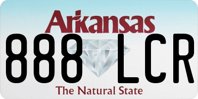 AR license plate 888LCR