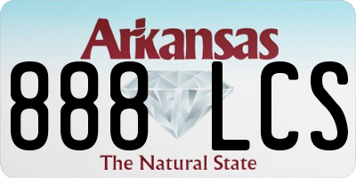 AR license plate 888LCS