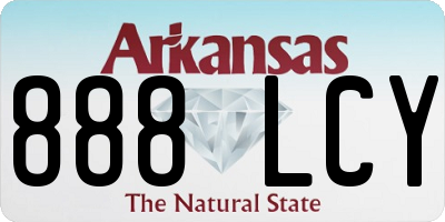 AR license plate 888LCY
