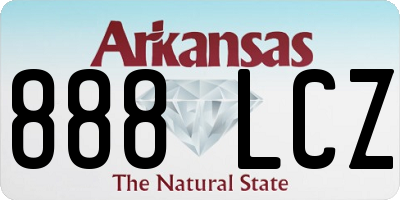 AR license plate 888LCZ