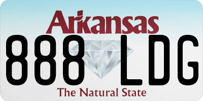AR license plate 888LDG