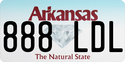 AR license plate 888LDL