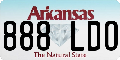 AR license plate 888LDO