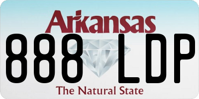 AR license plate 888LDP