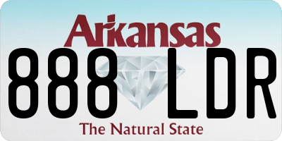 AR license plate 888LDR